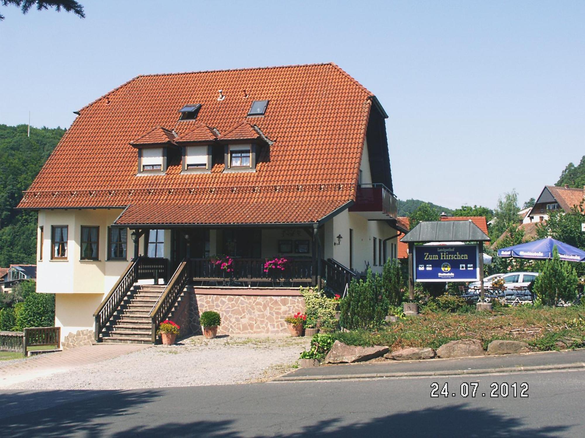 فندق Hafenlohrفي  Landgasthof Zum Hirschen المظهر الخارجي الصورة